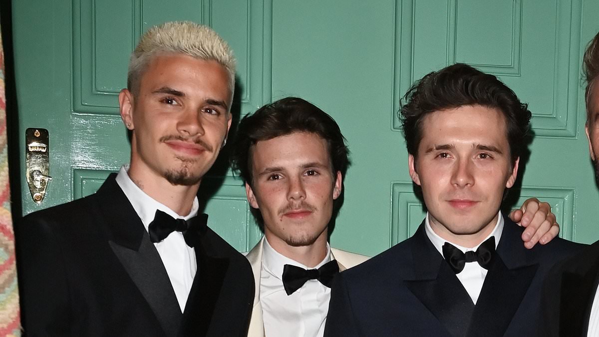 How Romeo and Cruz Beckham were accused of 'trolling' Brooklyn with online digs - as estranged brother claims they 'attacked' him on social media before blocking him