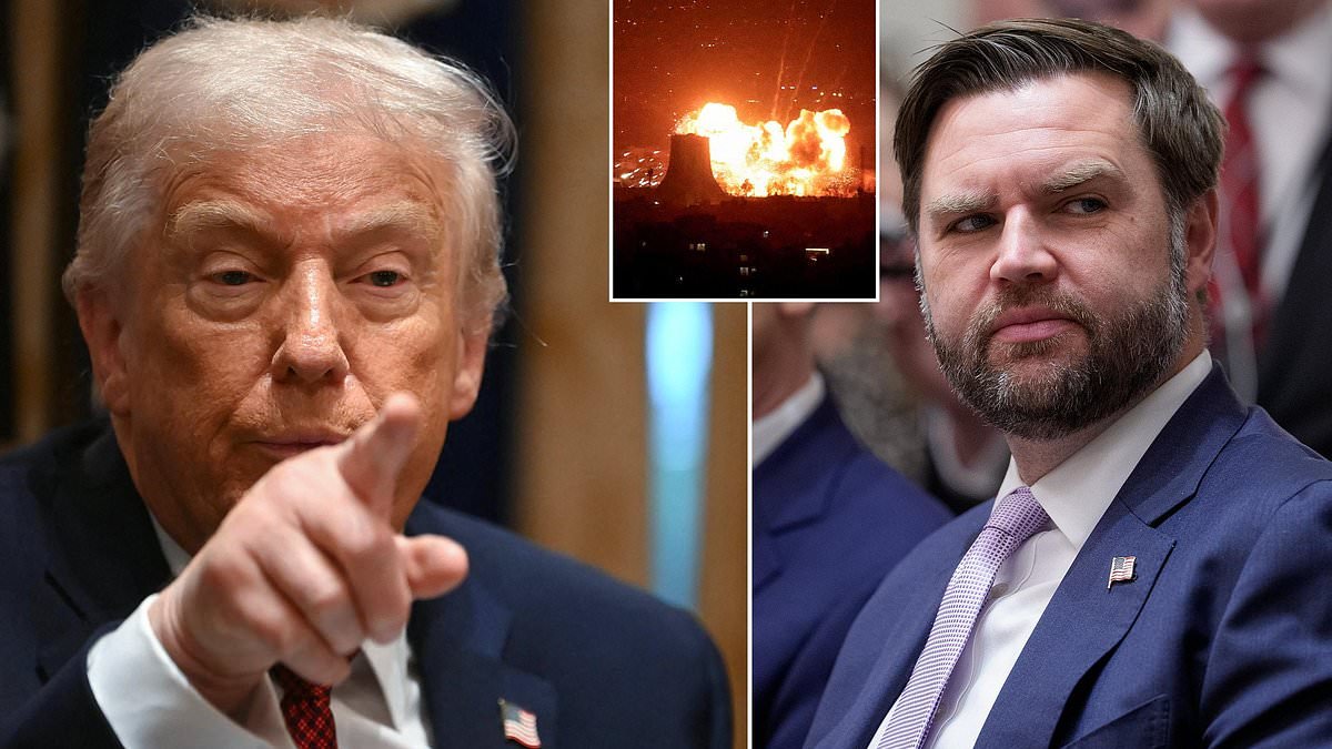 Trump's closest advisers in silent standoff over Iran as secret divisions spill out over his 'misguided' war