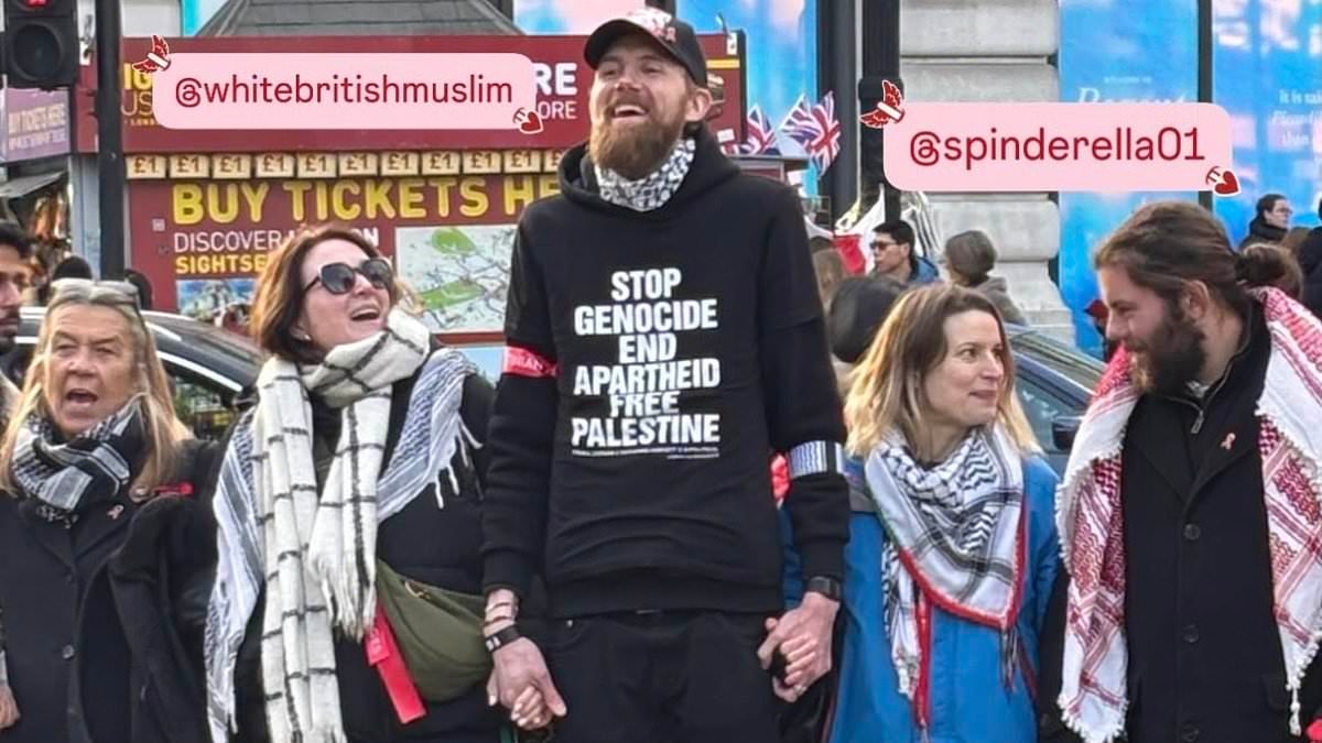 Pro-Palestine activist who harassed Matt Lucas at Tube station 'is Walter Mitty fantasist who named himself after Jason Bourne and converted to Islam in the back of a taxi'