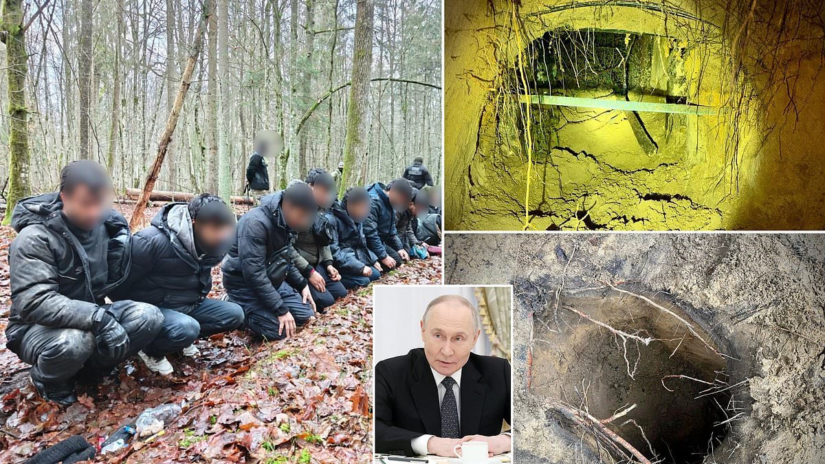 Russia is flooding Europe with migrants sent into Poland through tunnels as part of hybrid war