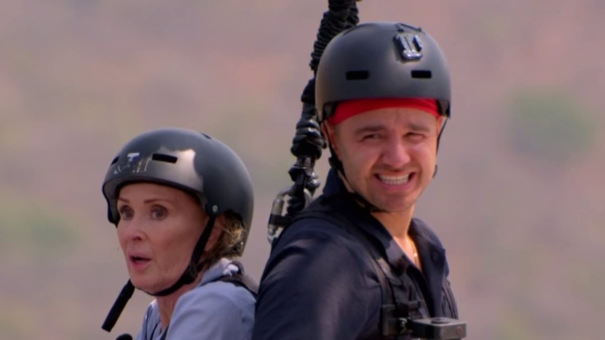 I'm A Celebrity All Stars fans are left in stitches as Adam Thomas takes 10 minutes to complete a puzzle after daunting bungee jump challenge