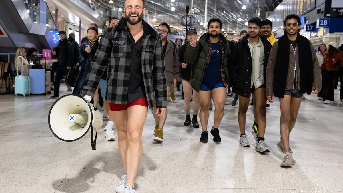 'It's not offensive or vulgar, just fun': Organiser behind No Trousers Tube Ride hits back at critics of 'traumatic' flashmob who stripped to their underwear in front of shocked families and tourists
