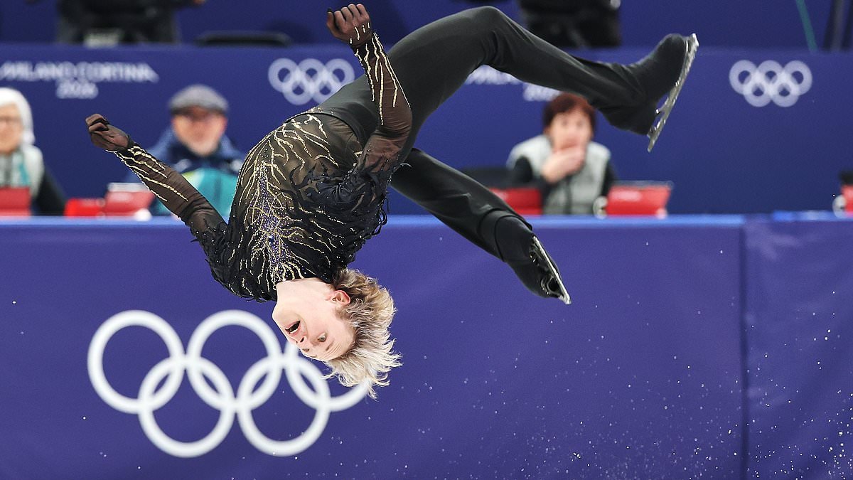 US skater's incredible backwards somersault stuns Winter Olympics crowd... but it's literally flipping pointless because judges won't recognise it!