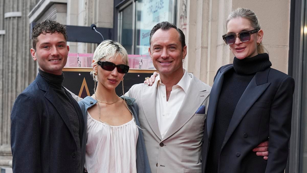 Jude Law's tangled web of showbiz connections through his former flames and seven children - as fans are stunned to learn his link to Jorginho