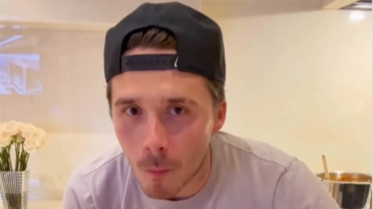 Brooklyn Beckham is mocked by fans for his 'special' spaghetti bolognese dish but with pasta after 'running out' of key ingredient despite wife Nicola Peltz's $1million a month allowance from billionaire father Nelson