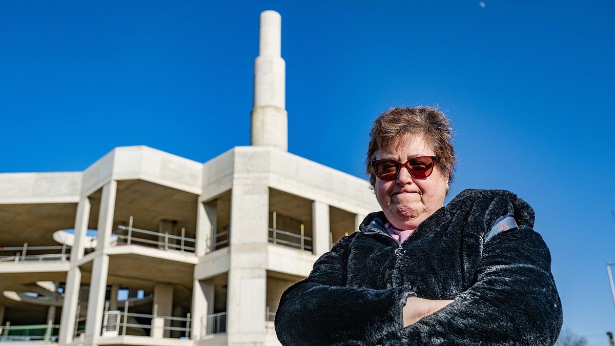Neighbours of unfinished £6million super-mosque say empty eyesore building that has run out of funding looks more like a disused multi-storey car park