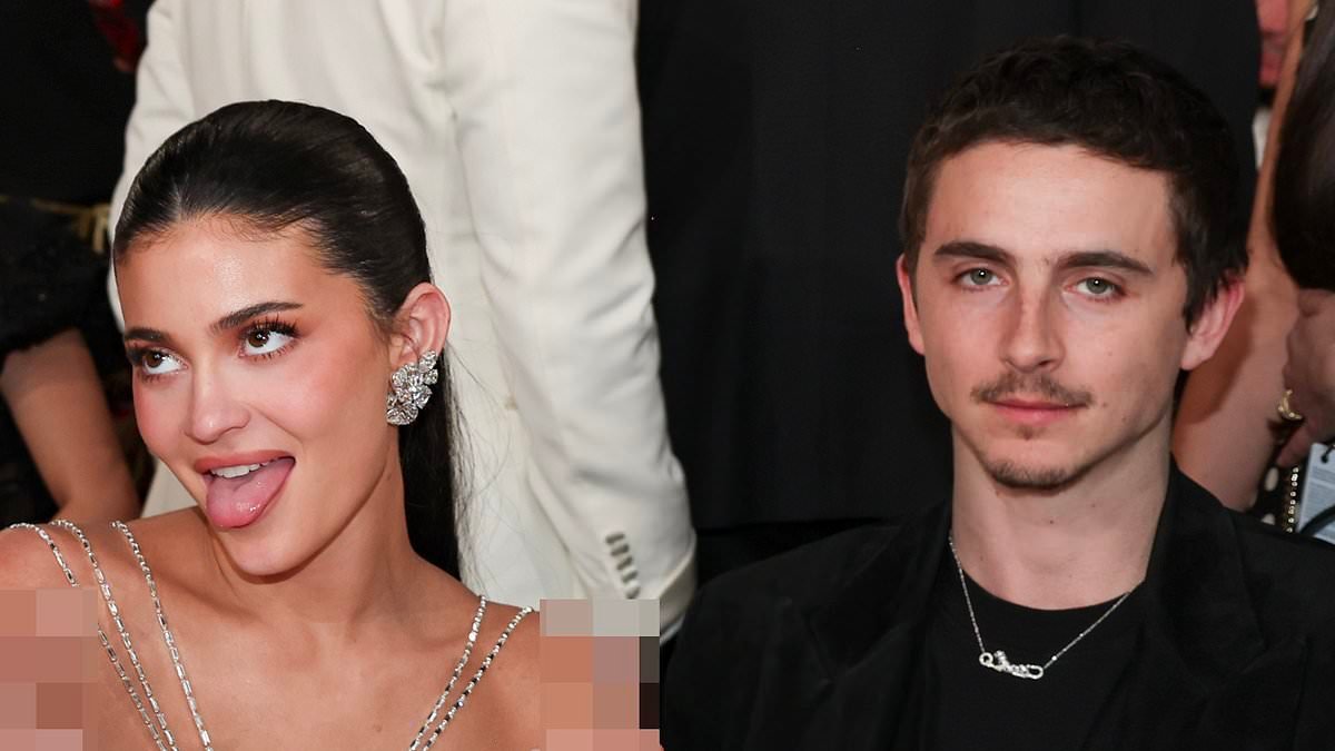Kylie Jenner and Timothée Chalamet's VERY unlikely pairing is illustrated in 'iconic' Golden Globes snap - as reality star pulls 'classless' pose while indie actor is stony-faced