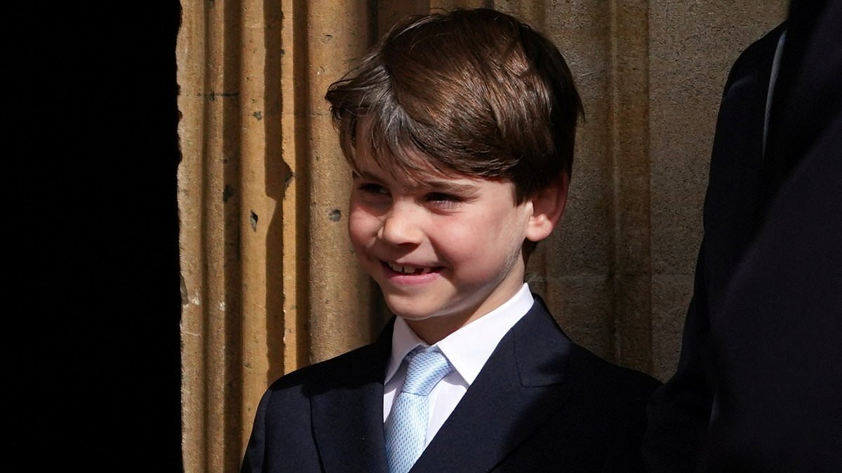 Double-breasted suit wearing Prince Louis steals the show at Easter service as fans remark how he's grown
