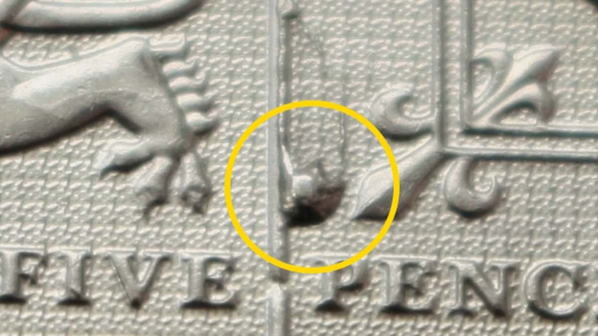 'Rare' 5p coin sells for 100 times its value thanks to unusual production error - so do YOU have one in your wallet?