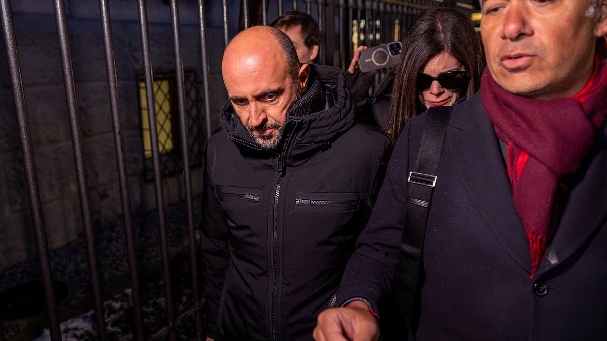 Owner of Swiss inferno bar is taken into custody after being deemed a 'flight risk' as he and wife face manslaughter probe