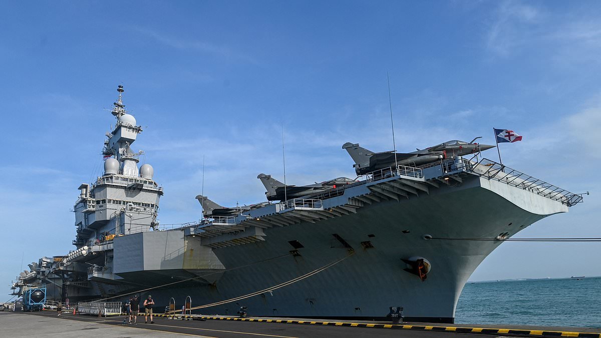NATO intercepts Russian drone heading for French aircraft carrier in 'serious security' incident in Sweden days after Putin issued nuclear war threat