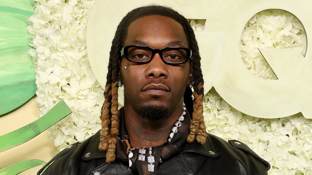 Offset performs at Coachella just days after getting shot as he STANDS on stage after arriving in wheelchair