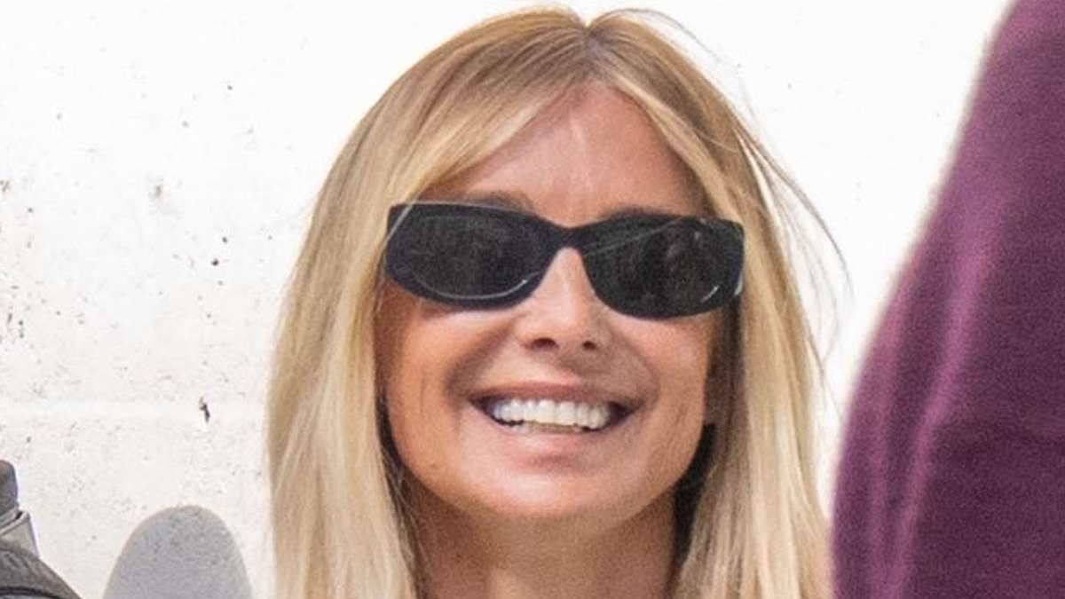 Louise Redknapp, 51, unveils new blonde bob as she showcases her youthful glow while grabbing a coffee with a friend