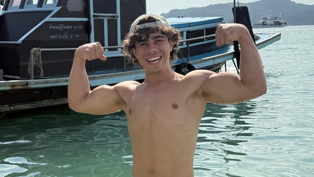 British mother breaks down in tears at her son's hospital bedside and begs for help to get him home after he was critically injured in Thailand motorcycle crash