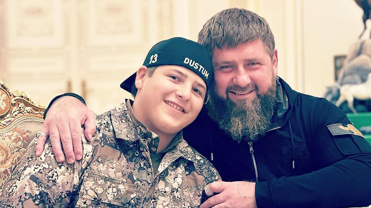 Teen son and chosen successor of Putin's ruthless Chechen warlord pal 'is fighting for his life after crash' - just days after it was revealed 'his father was in a coma with family at his bedside'