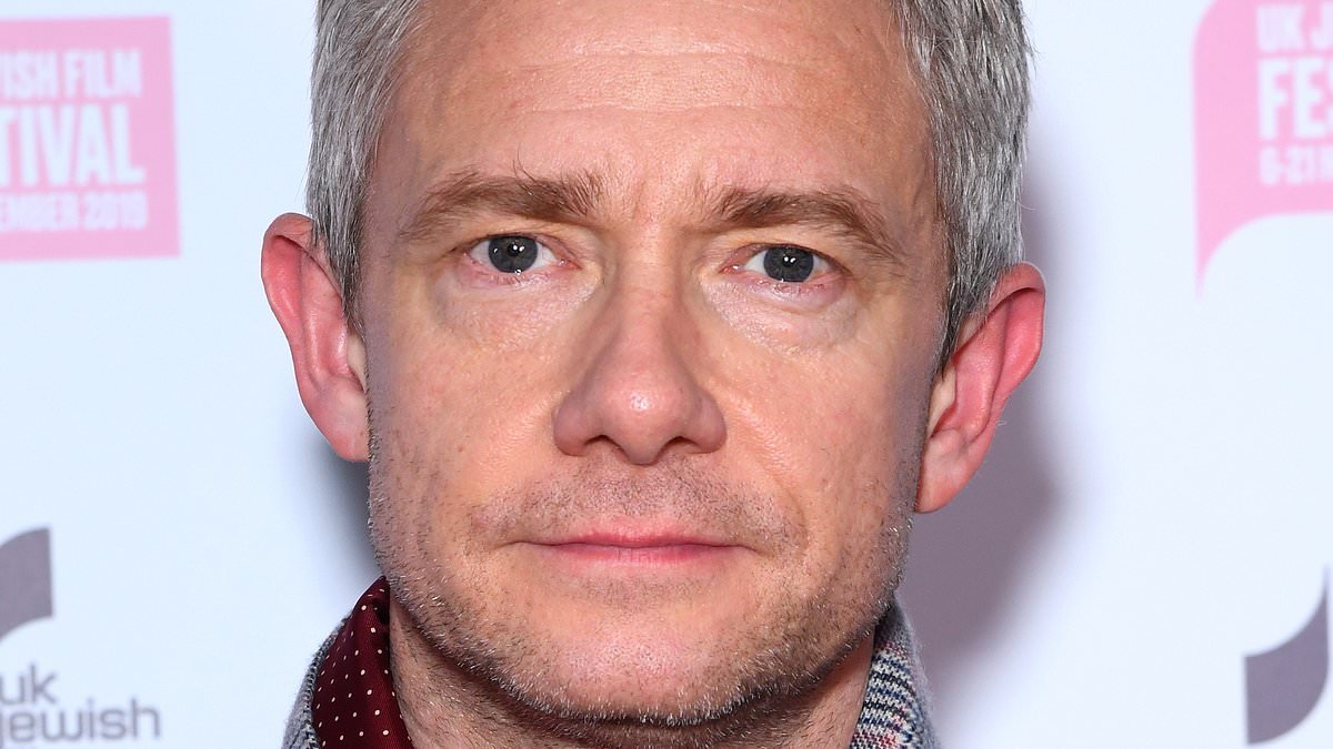 Trans broadcaster India Willoughby leads online pile-on to 'cancel' Office star Martin Freeman after hackers claim a man with same name donated to Graham Linehan's legal fees