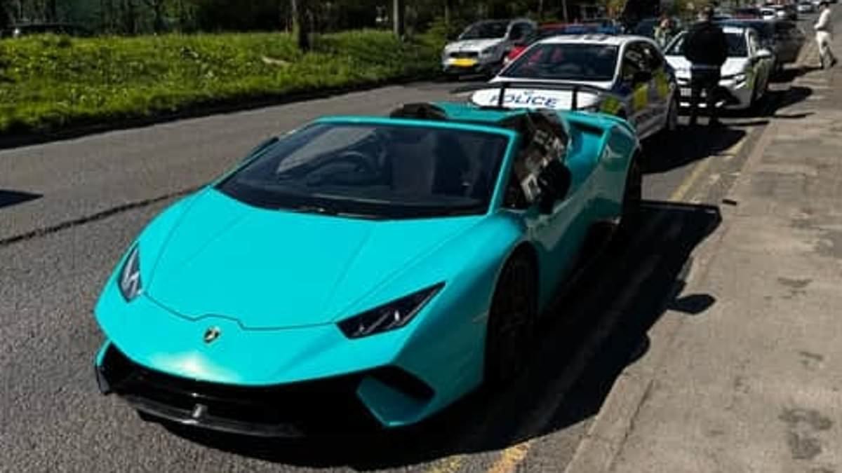 Lamborghini is seized because driver didn't have insurance - as figures show 160,000 cars were towed away last year