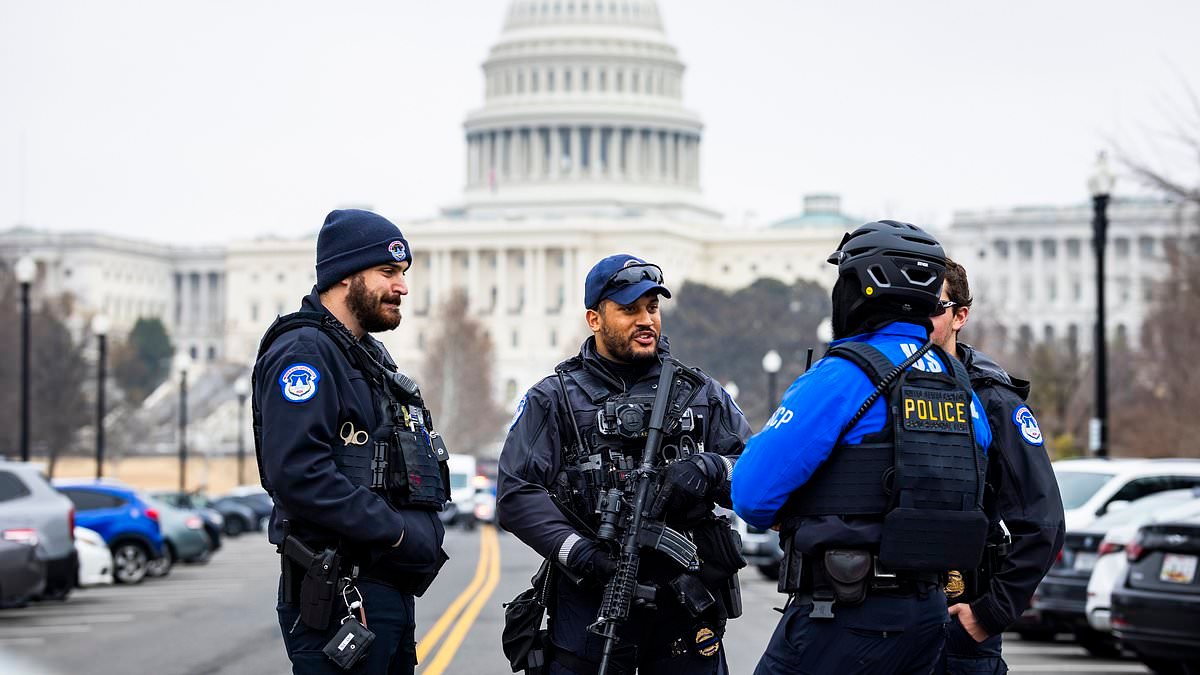 Gunman, 18, with loaded shotgun arrested after sprinting at US Capitol... cops reveal chilling new details