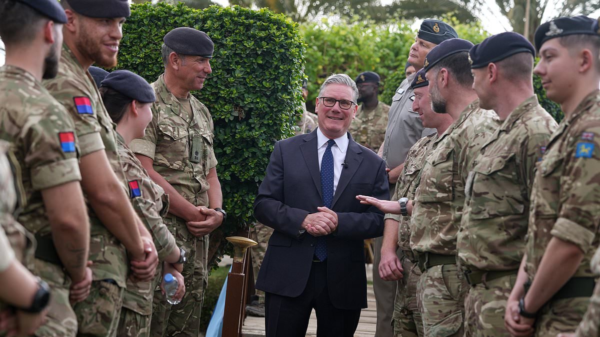 Starmer warns there is 'still a lot of work to do' to open Strait of Hormuz as he visits Gulf allies hours after Hegseth talks up Trump 'victory'