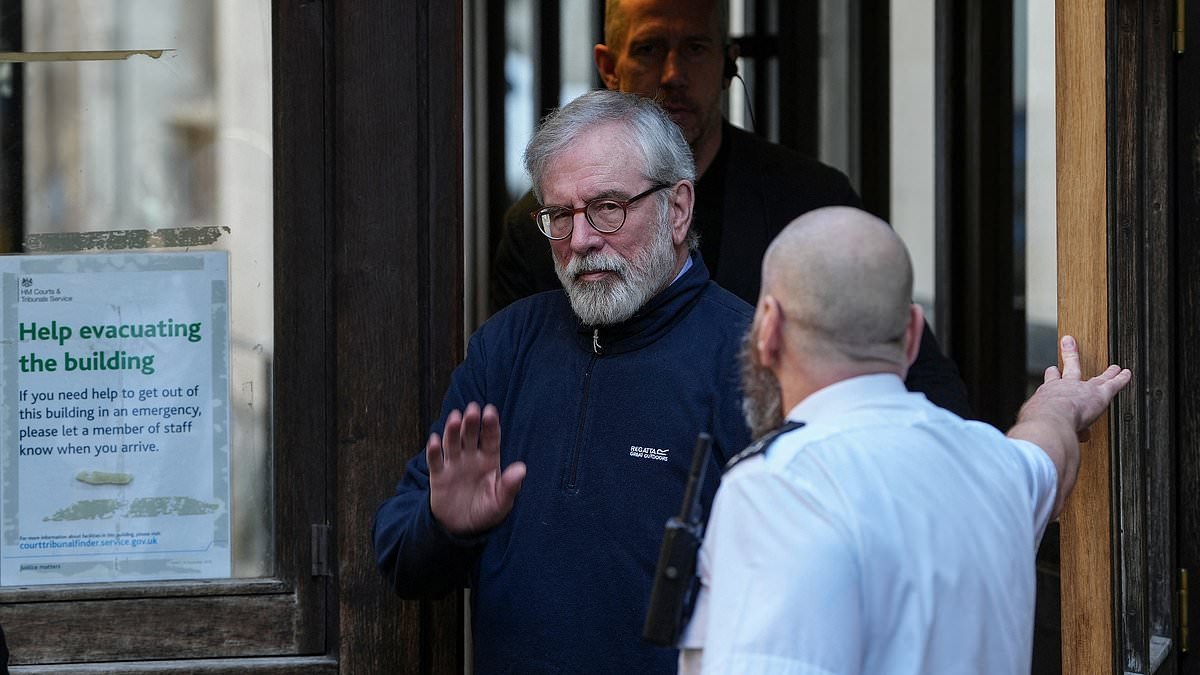 Gerry Adams has always 'surrounded himself with IRA prisoners' including long-time bodyguard who was involved in notorious 1988 funeral attack on two British Army soldiers, High Court hears