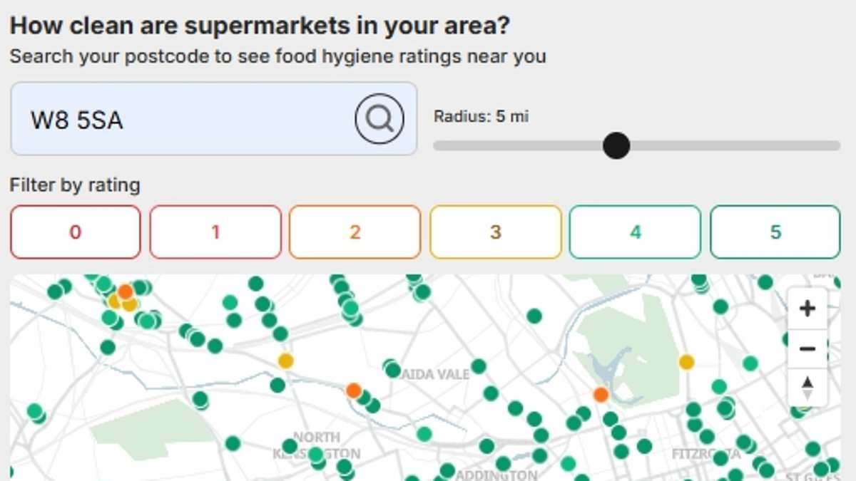 Britain's filthiest supermarkets and corner shops named and shamed: More than 300 fail hygiene ratings... so is YOURS one of them?