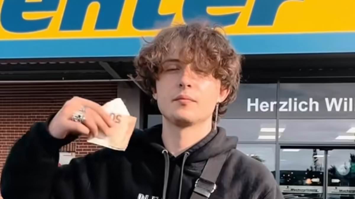 Fury over Germany's 'hottest' unemployed man: Idle influencer, 26, enrages country by posting videos boasting of his easy life on £800 state handouts and showing 'how to stay jobless'