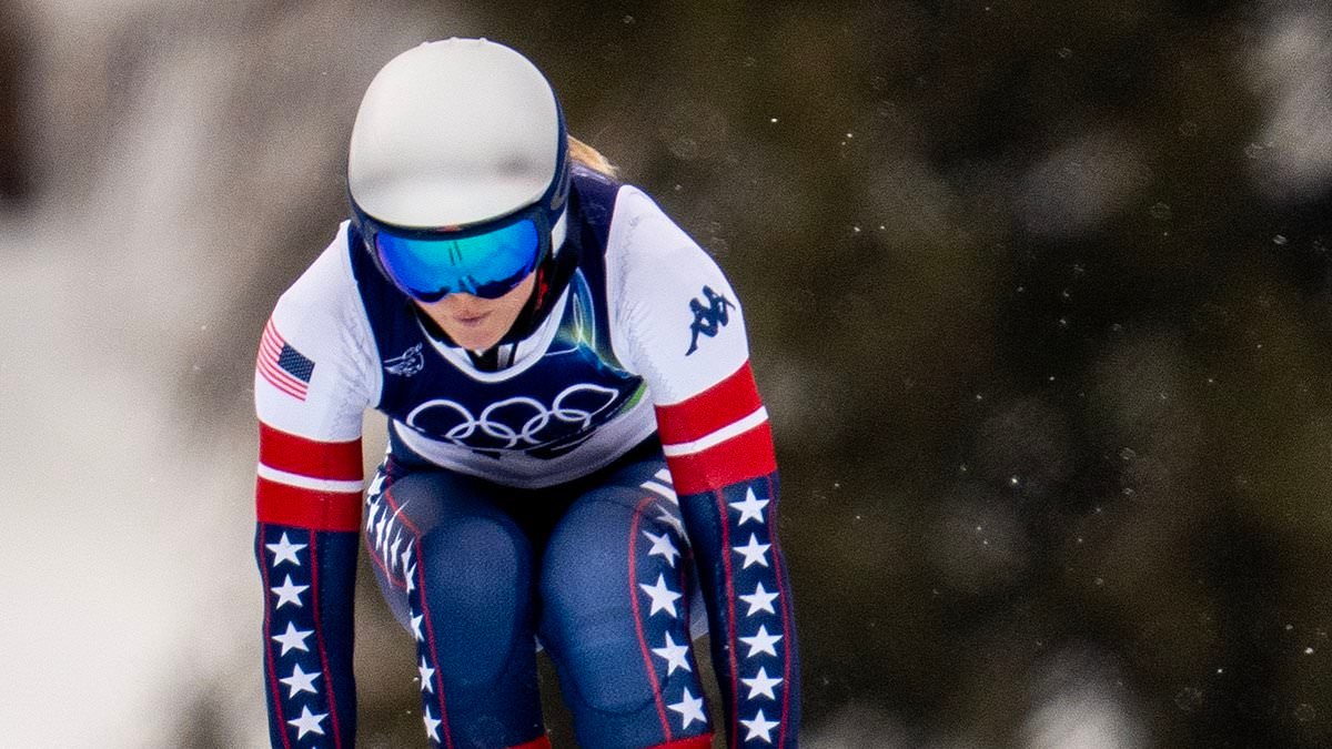 Skiing legend Lindsey Vonn, 41, CRASHES out of Winter Olympics as fairytale comeback ends in heartbreak - after American opted to compete despite rupturing her ACL