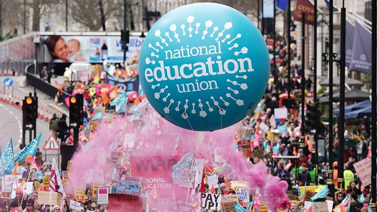 MAIL ON SUNDAY COMMENT: Teachers should focus on raising standards, not Left-wing groupthink