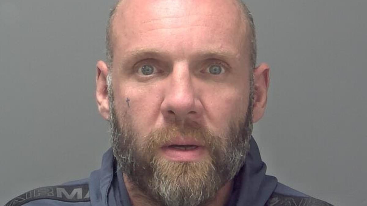 Long arm of the paw! Moment police dog brings bag thief who pushed woman to the floor to justice