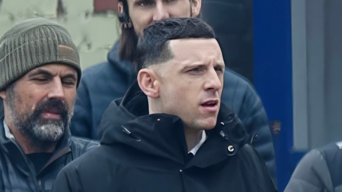 Peaky Blinders' new lead Jamie Bell unveils his drastic new haircut as he is seen on set for the first time after his role in the acclaimed gangster drama was revealed