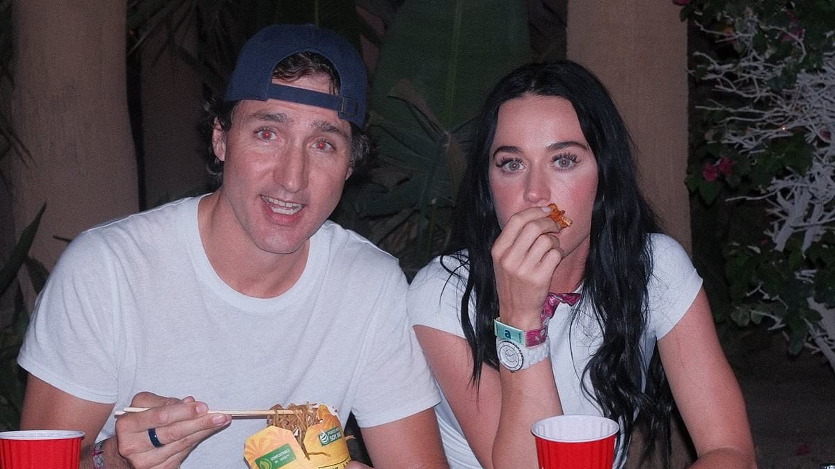 Justin Trudeau's midlife crisis makeover! Former Canadian PM has been sporting backwards baseball cap, flaunting his tattoos and sharing influencer-style selfies since dating Katy Perry