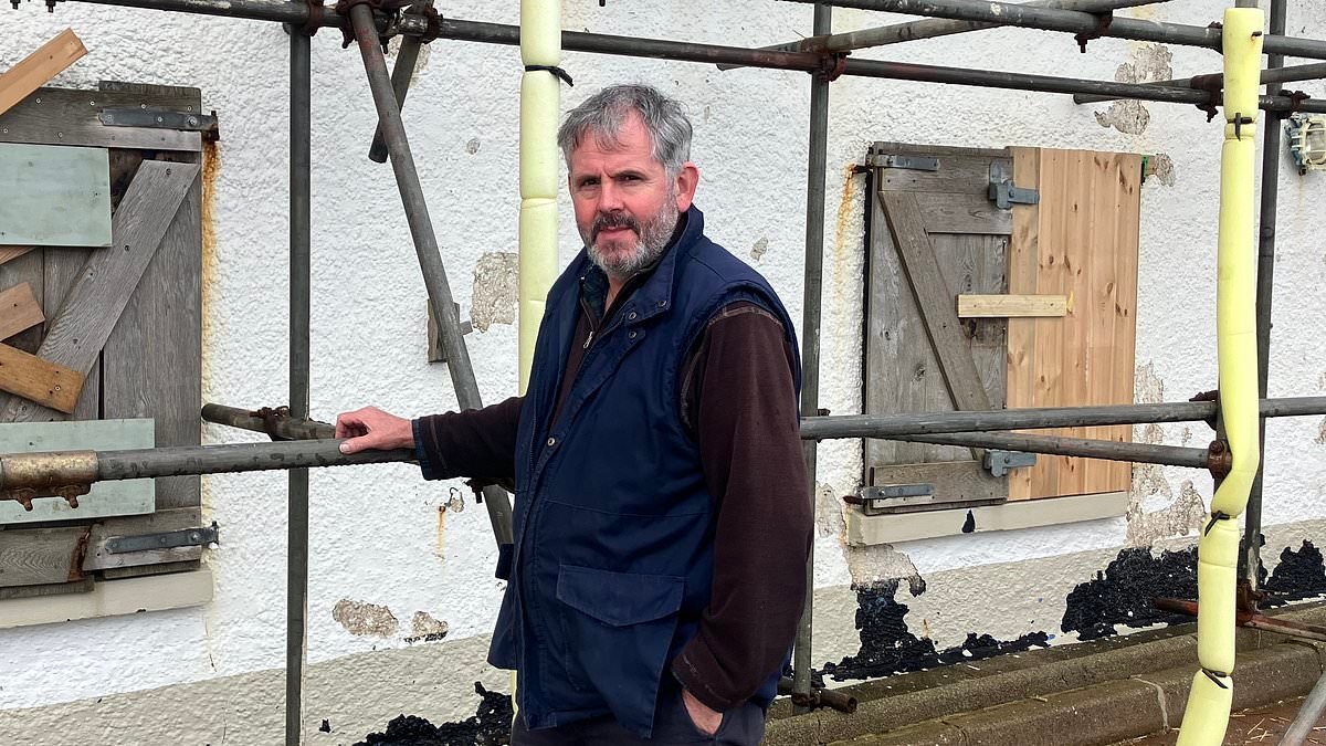 Villagers cut off from civilisation after storm destroyed coastal road demand their 'lifeline' to the outside world is restored