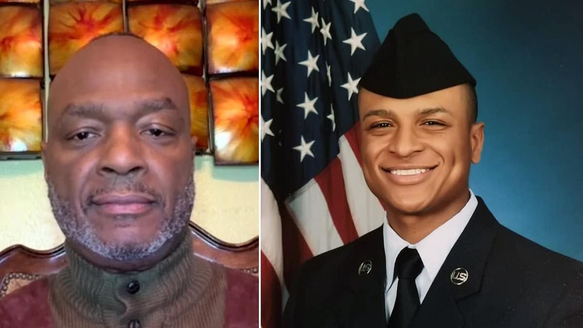 Heartbroken father of US airman killed in Iraq reveals his devastating final words on the phone just hours before death