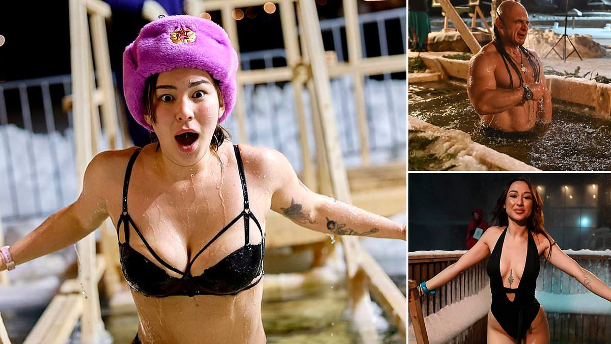 Freezing for their faith: Orthodox Christians plunge into icy waters for Epiphany celebration despite sub-zero temperatures