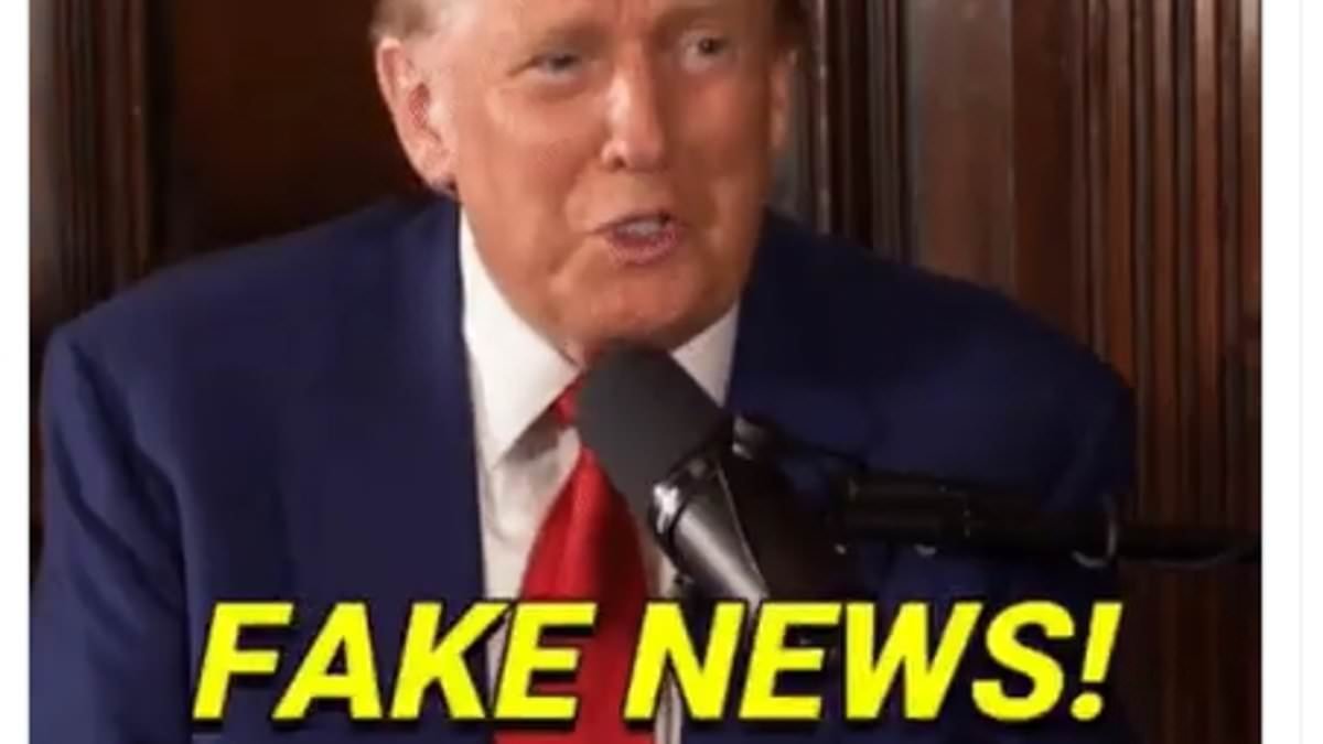 Trump's war of words with Macron continues as Elysee posts 'fake news' meme of US President after he mocked the French leader's sunglasses