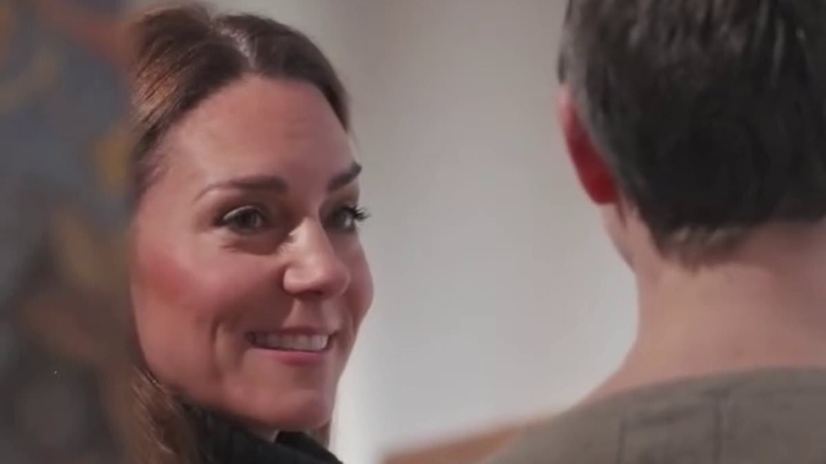 Princess of Wales shows off her love of art as she drops in on culture centre to visit exhibition