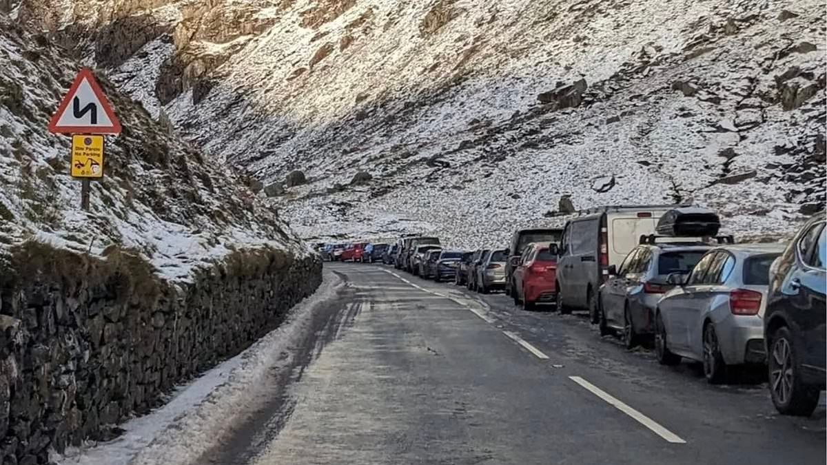 We'll take your cars away if you don't park them properly, police warn Bank Holiday Instagrammers heading for Britain's 'busiest mountain'