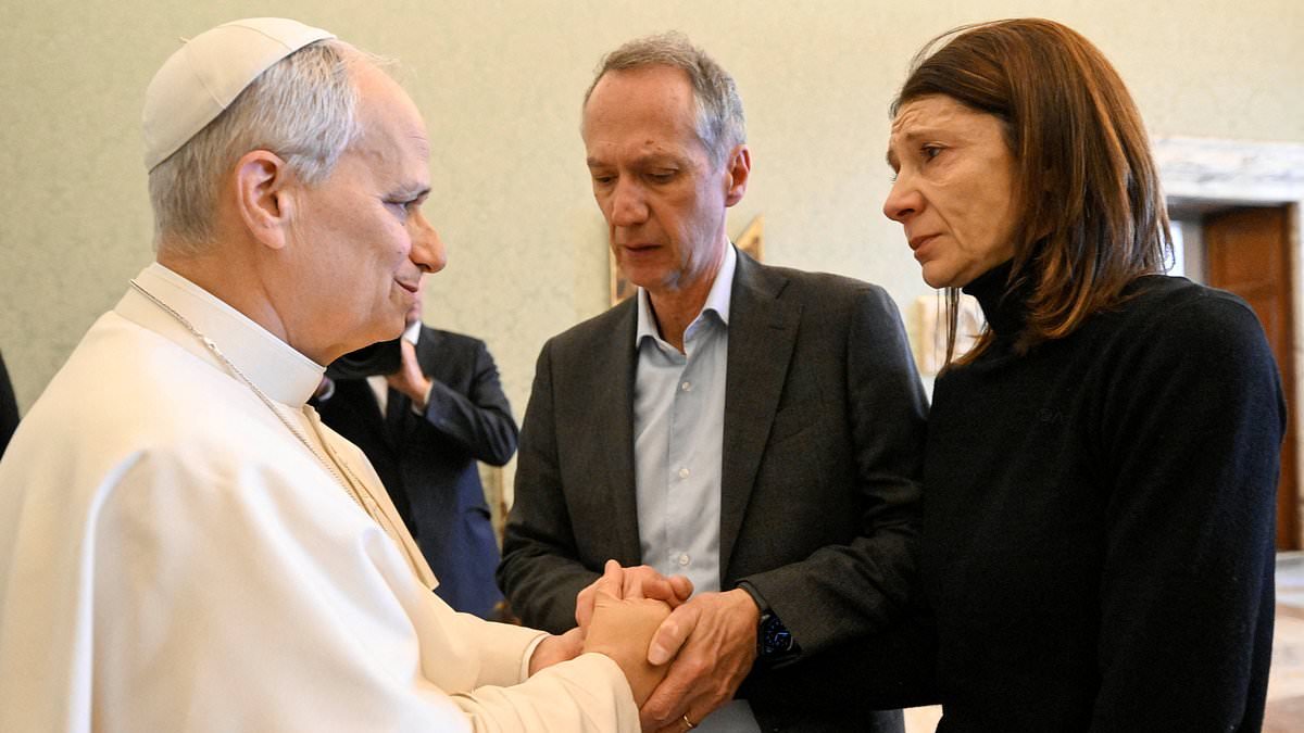 'Distraught' Pope meets Italian relatives of Swiss fire victims and tells them 'God has not abandoned you'