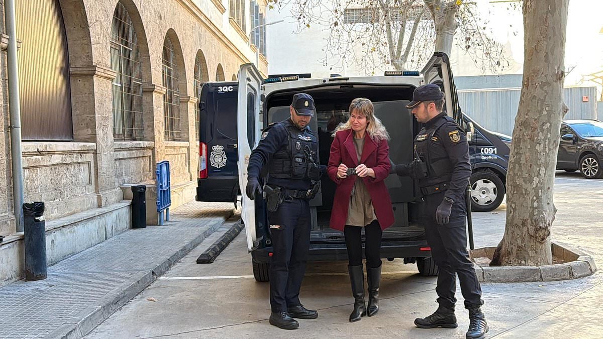 Revealed: British influencer arrested on Majorca for 'trying to kill husband by drugging his wine after pressuring him to get life insurance'