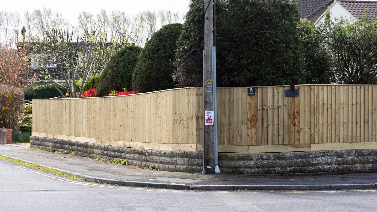 'Baffled' homeowner hits out at his 'jealous' neighbour as pair row over six-foot illegally built fence