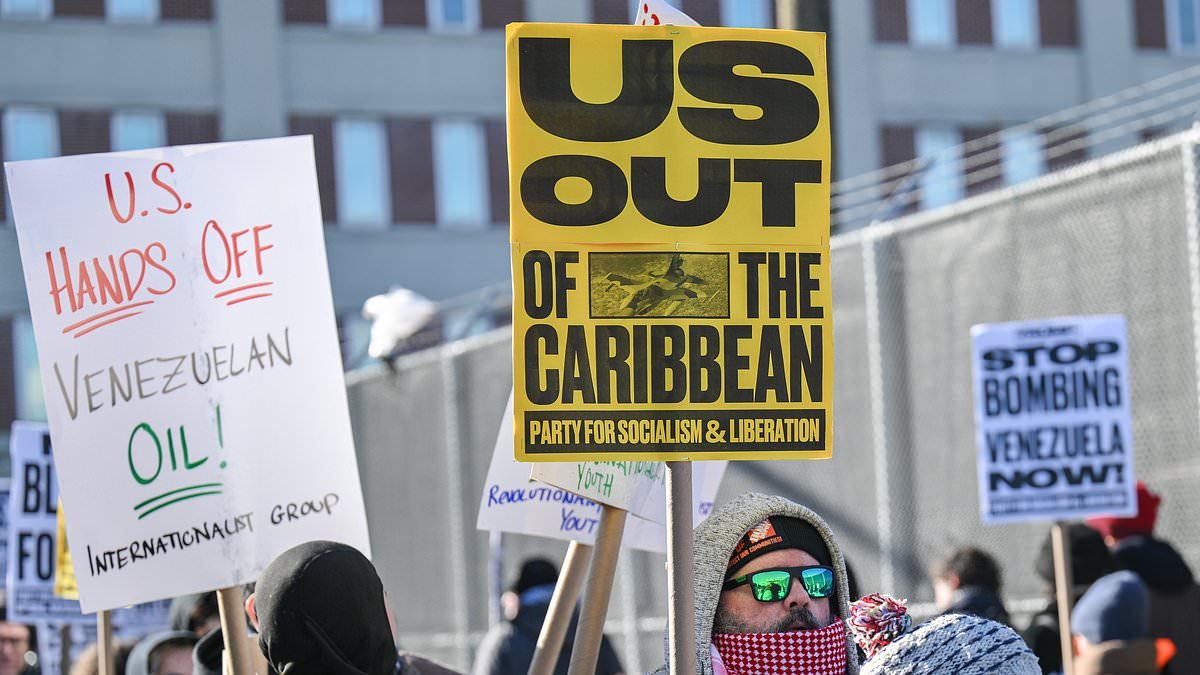 Woke protesters seamlessly switch from calls to Free Palestine to Free Maduro in wake of Trump's daring Venezuela raid