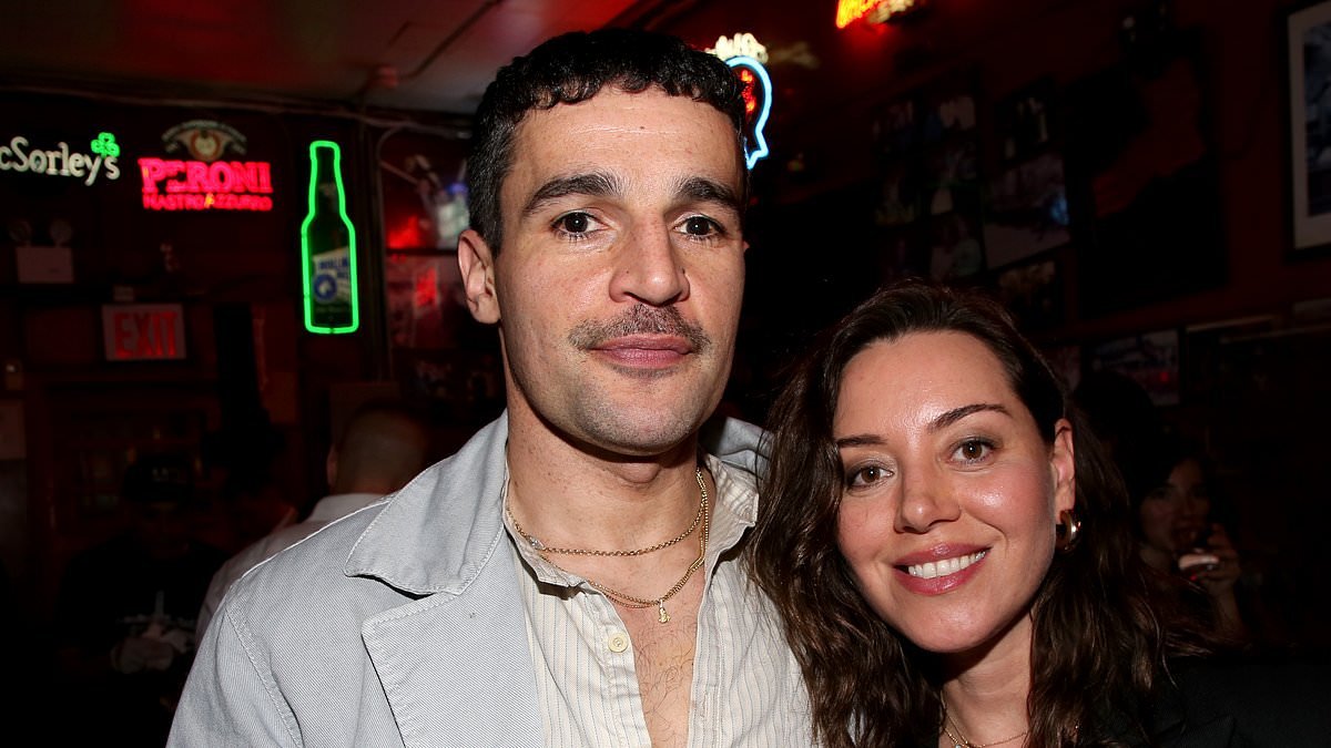 Pregnant Aubrey Plaza, 41, seen with partner Christopher Abbott, 40, for the first time since announcing baby joy