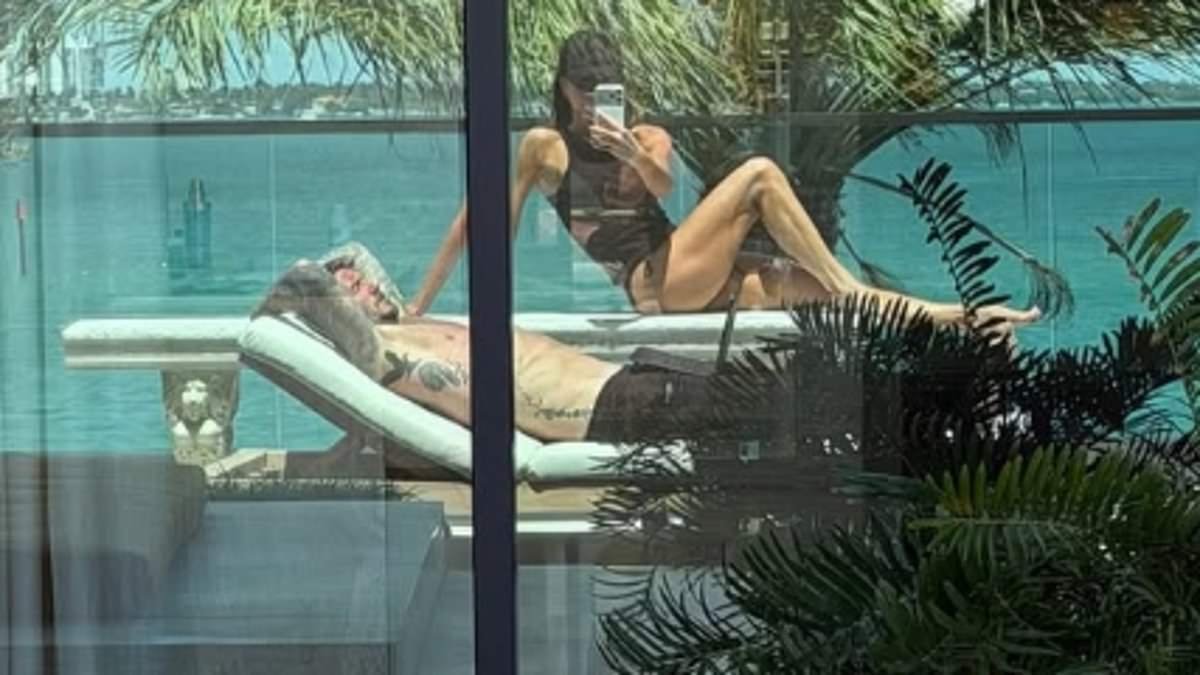 Swimsuit-clad Victoria and shirtless David Beckham soak up the sun in Miami after son Cruz confirmed she's removed all of her tattoos