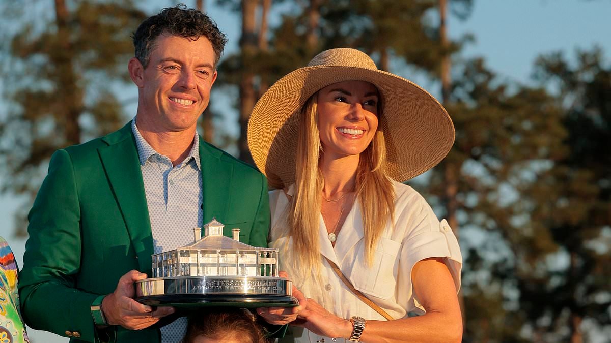 Rory McIlroy and Erica Stoll touch back down in Florida after celebrating dramatic Masters win at Augusta