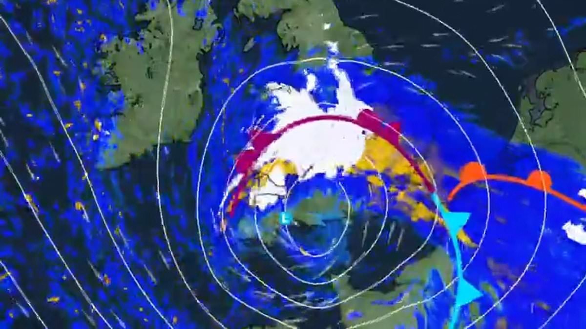 Storm Goretti's path: Tracker reveals where Arctic blast will dump eight inches of snow as whole of Britain faces ice warning from tomorrow
