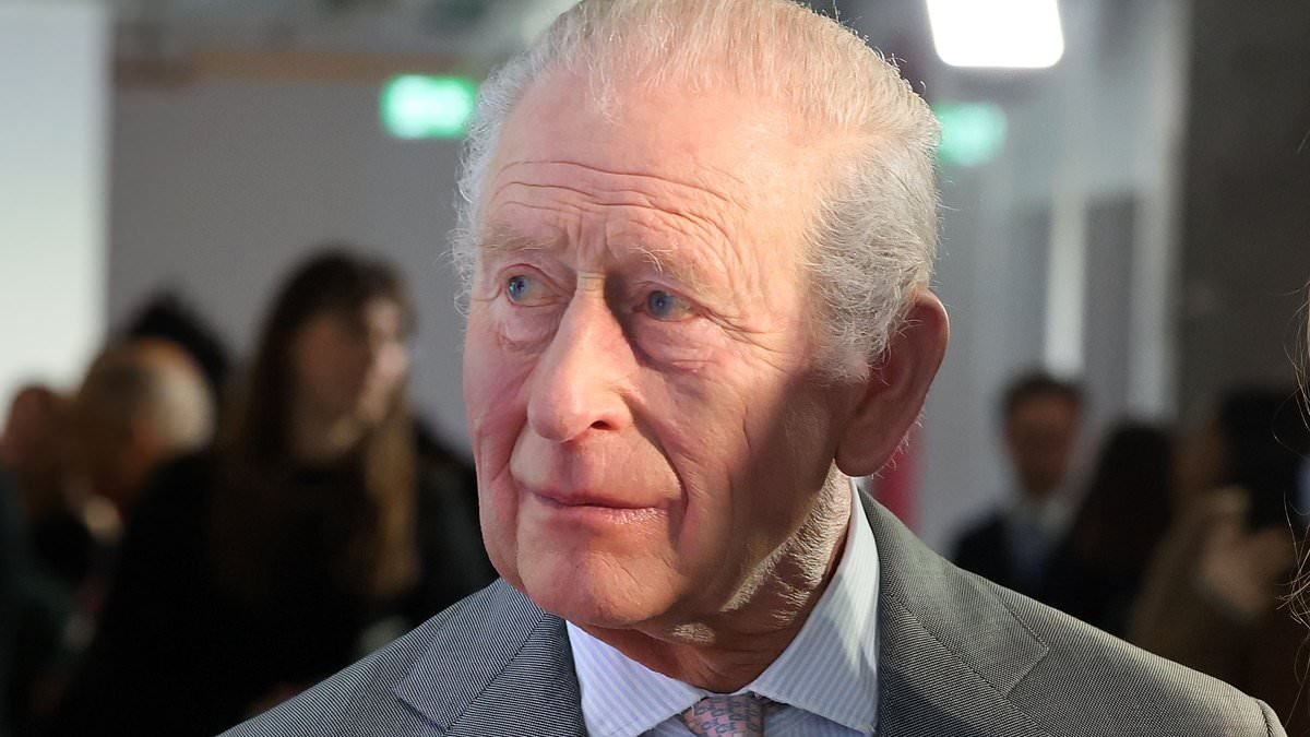 The subtle signs King Charles and Queen Camilla were hiding 'inner anxiety' as they greeted royal fans on day of Andrew's arrest