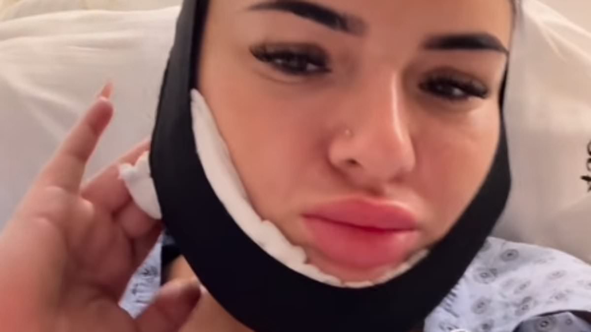 Love Island's Andrada Pop, 27, undergoes liposuction on 'stubborn chin and arm fat' after jetting back to Turkey six months after boob job
