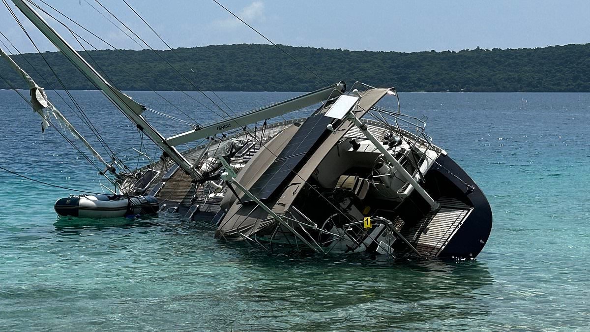 Jaw-dropping discovery is made inside luxury yacht which ran aground on tropical island paradise of Vanuatu