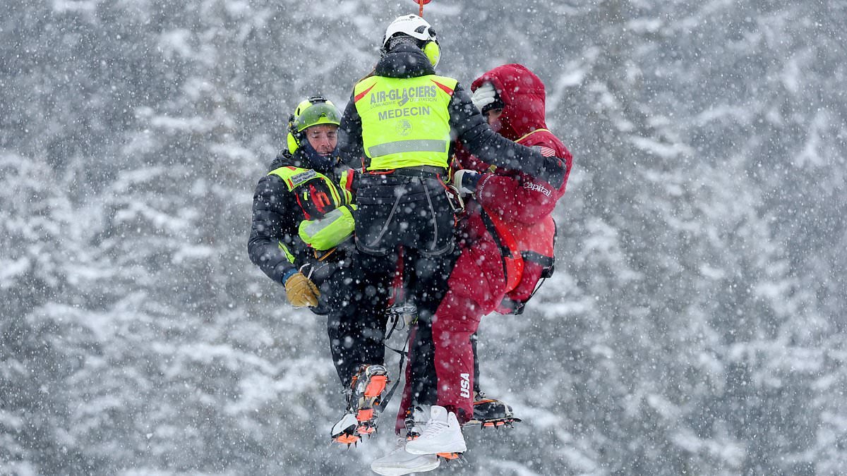Winter Olympics icon Lindsey Vonn, 41, airlifted to hospital after brutal skiing crash in heavy snow just a week before the Games start