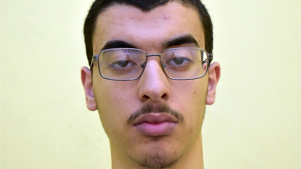 Manchester Arena bombmaker is flanked by officers in riot gear as he appears in court after spending months in isolation 'for trying to kill jail staff'